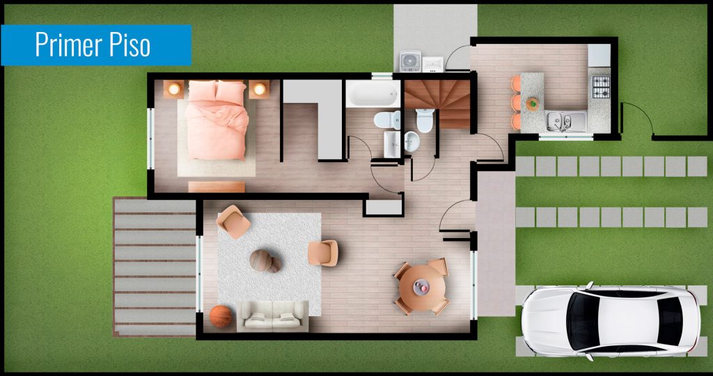 Primer piso modelo Aragón