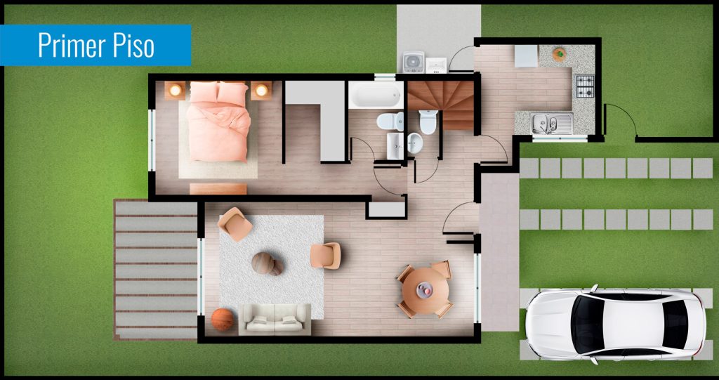 Primer piso modelo Asturias